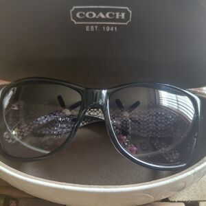 Coach Black Sunglasses With Case!